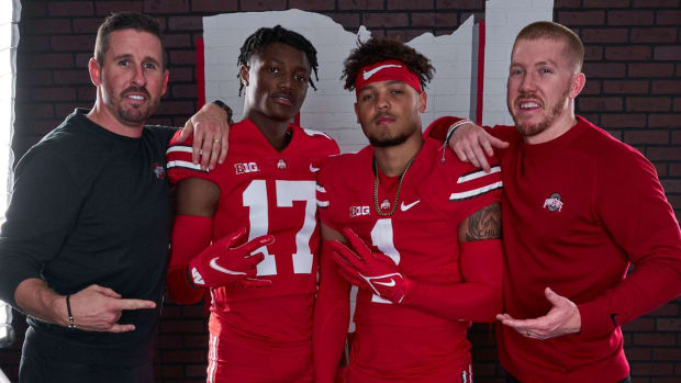 Brian Hartline, Carnell Tate, Brandon Inniss and Keenan Bailey